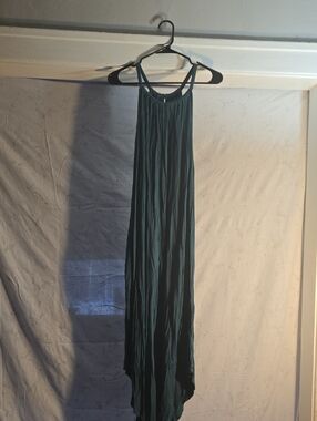 Maurices Teal Halter-Style Maxi Dress